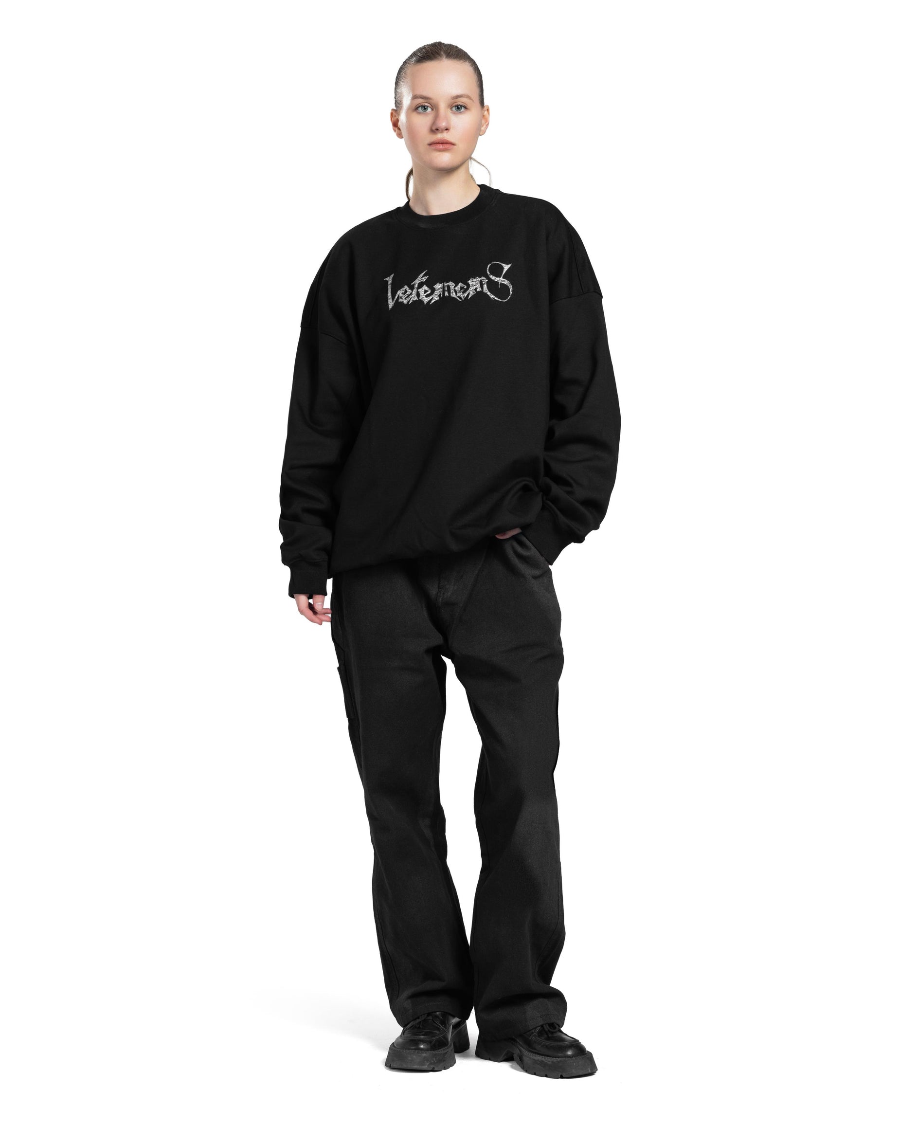 Black The Gothic Graphic Sweatshirt