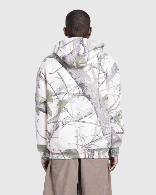 Printed Hoody in white