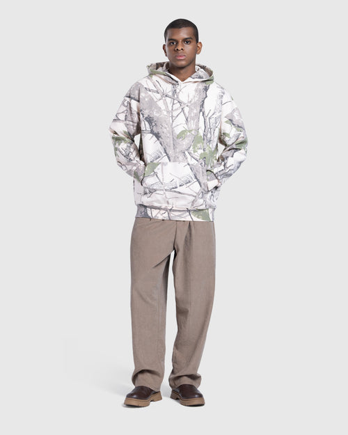 Printed Hoody in white