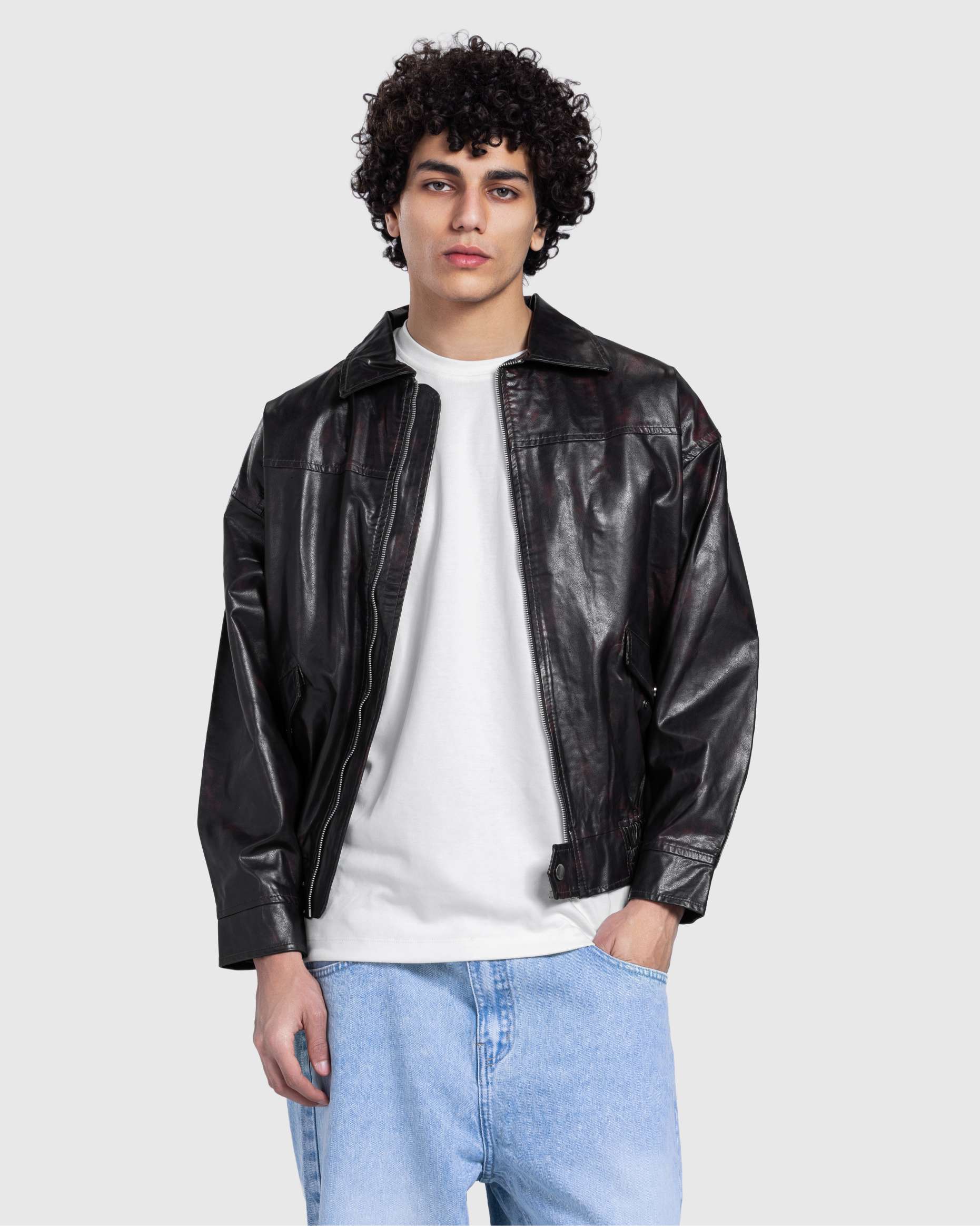 Burgundy Leather jacket