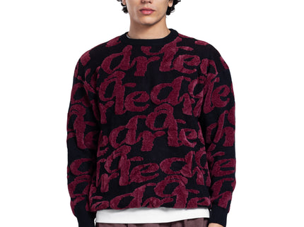 Abstract Jacquard Knit Sweater