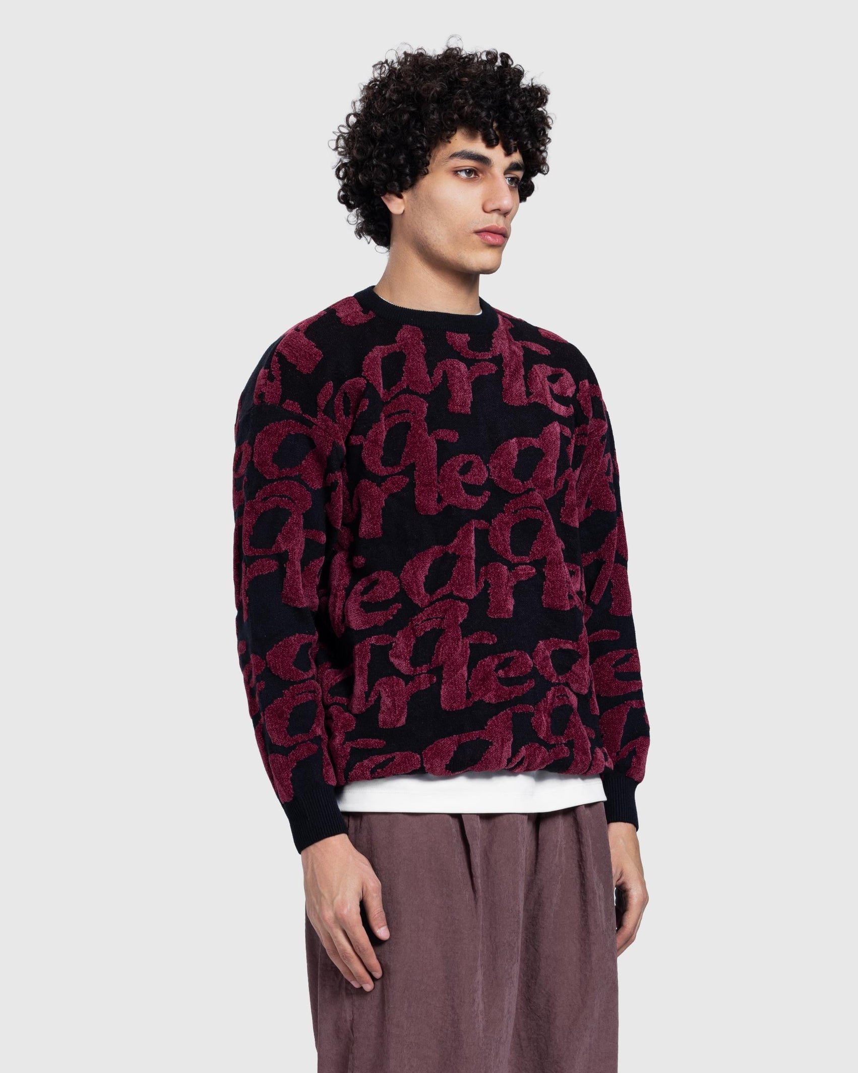 Knited Sweetshirt red printed