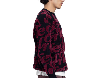 Abstract Jacquard Knit Sweater