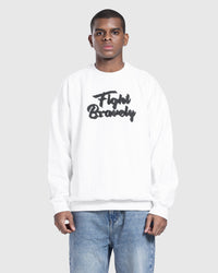 Printed Basic sweatshirt in White