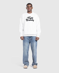 Printed Basic sweatshirt in White