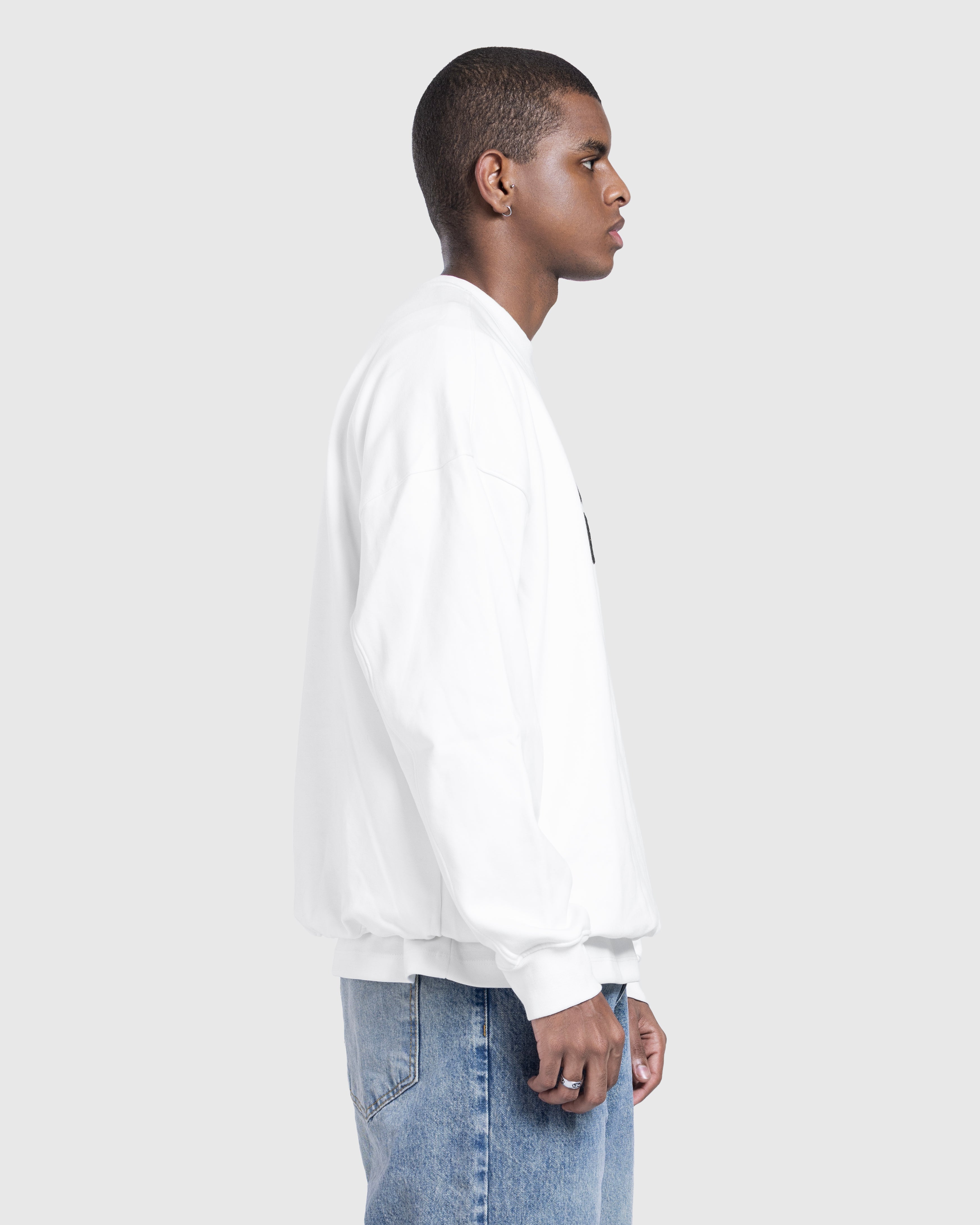 Printed Basic sweatshirt in White