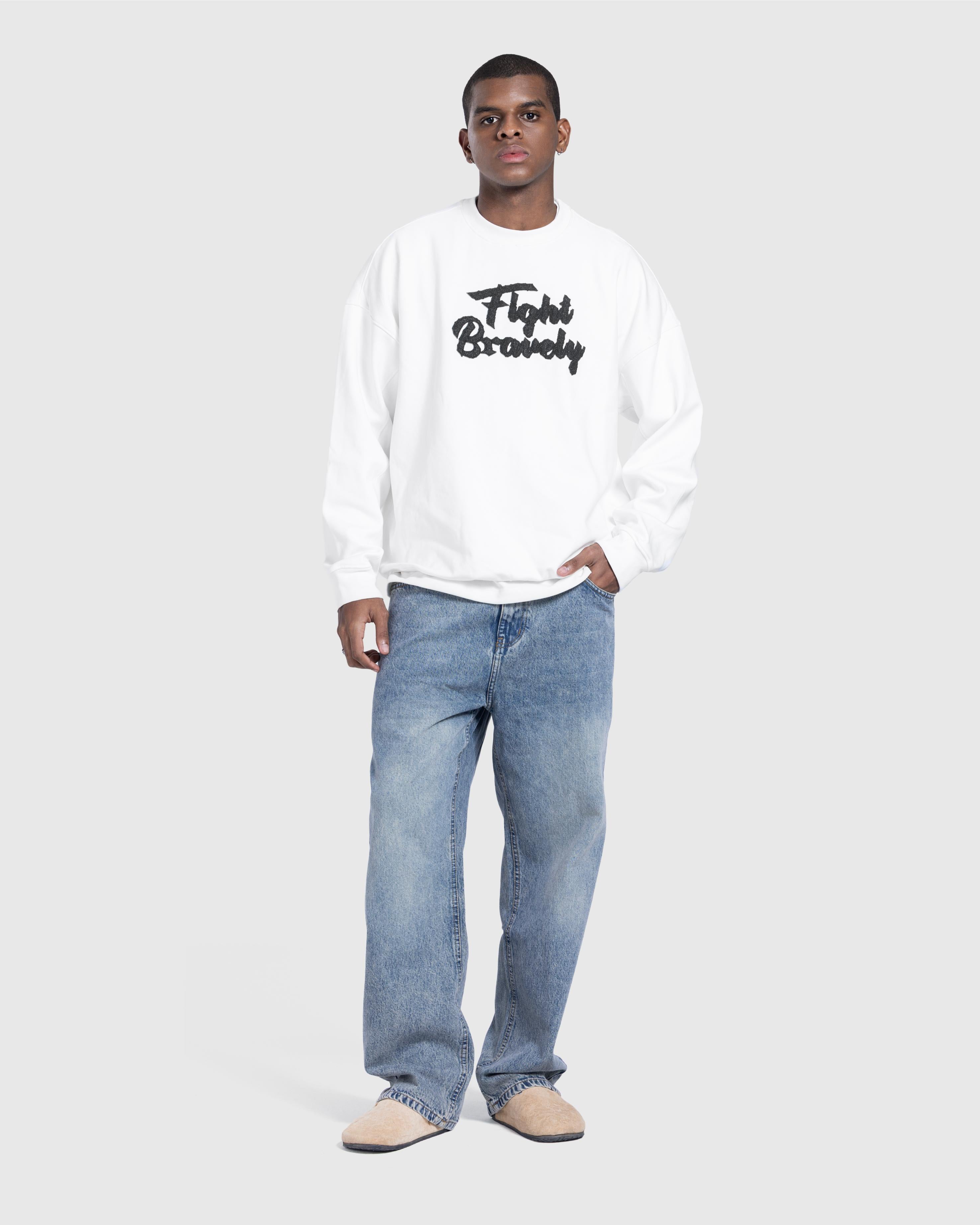 Printed Basic sweatshirt in White