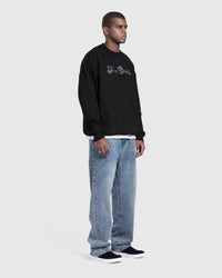 Printed Basic sweatshirt in Black