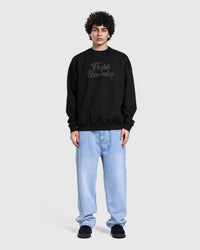 Printed Basic sweatshirt in Black