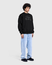 Printed Basic sweatshirt in Black