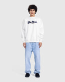 White sweetshirt printed