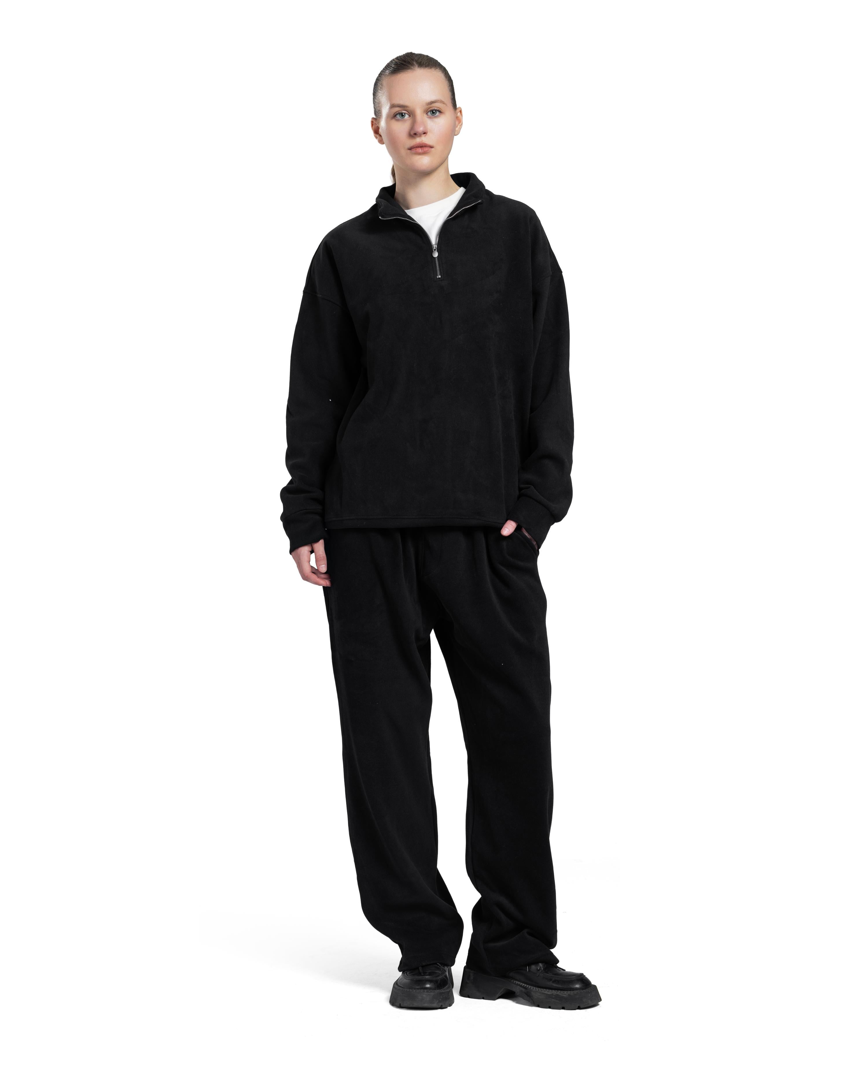 Black Q-ZIP Tracksuit