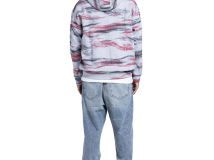 Abstract Wave Zip-Up Hoodie