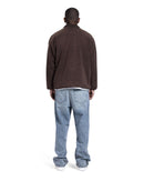 Brown ZIP-UP Fur Jacket