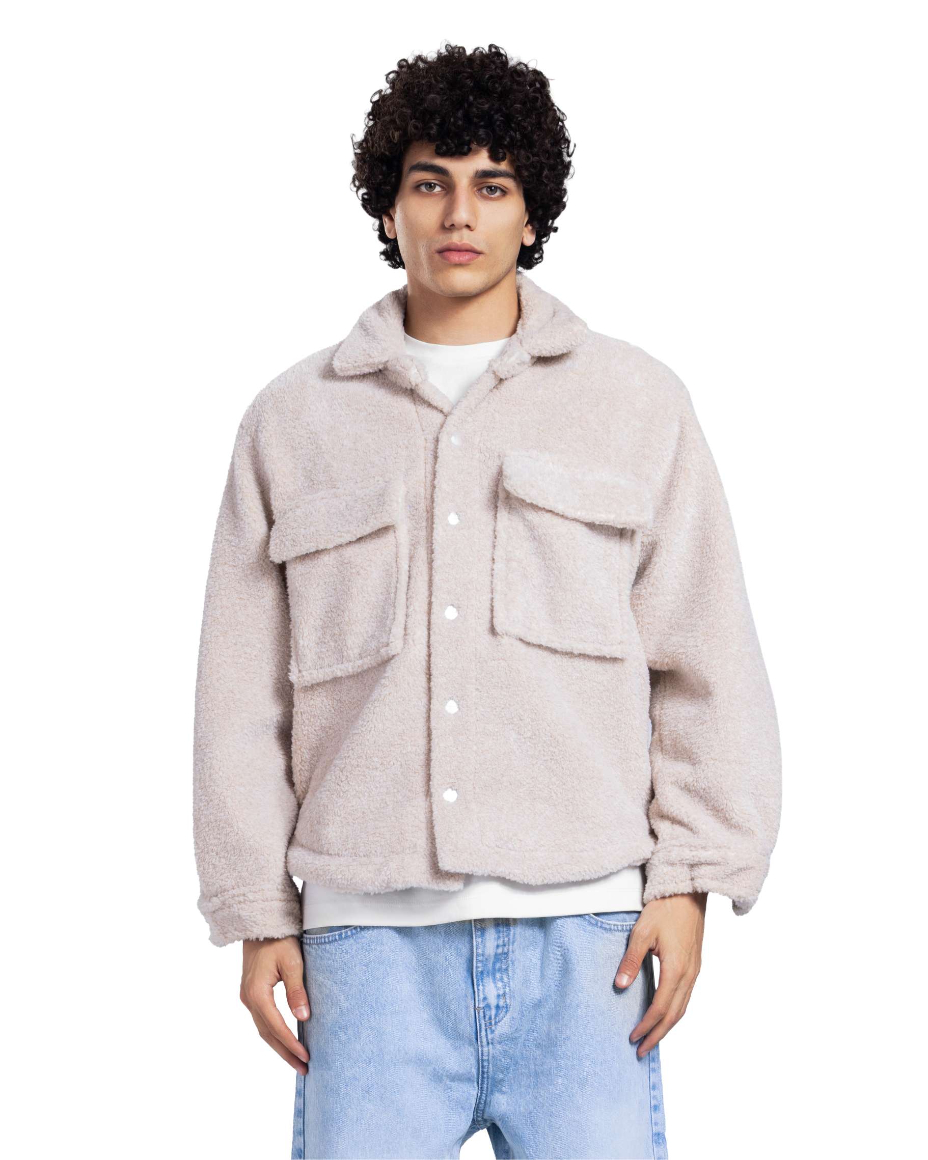 Grey Faux Fur  Jacket