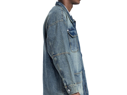 Catch Multi-Pocket Denim Utility Jacket