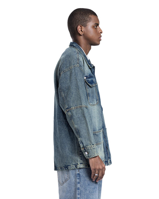 Catch Multi-Pocket Denim Utility Jacket
