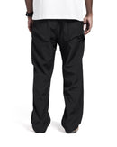 Black Relaxed Fit Drawstring Pants