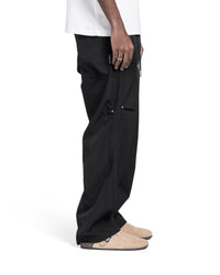 Black Relaxed Fit Drawstring Pants