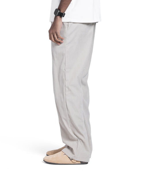 Beige Corduroy Baggy Pants