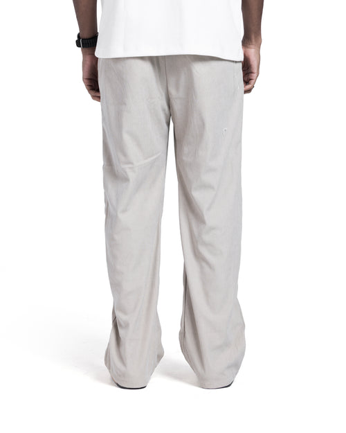 Beige Corduroy Baggy Pants