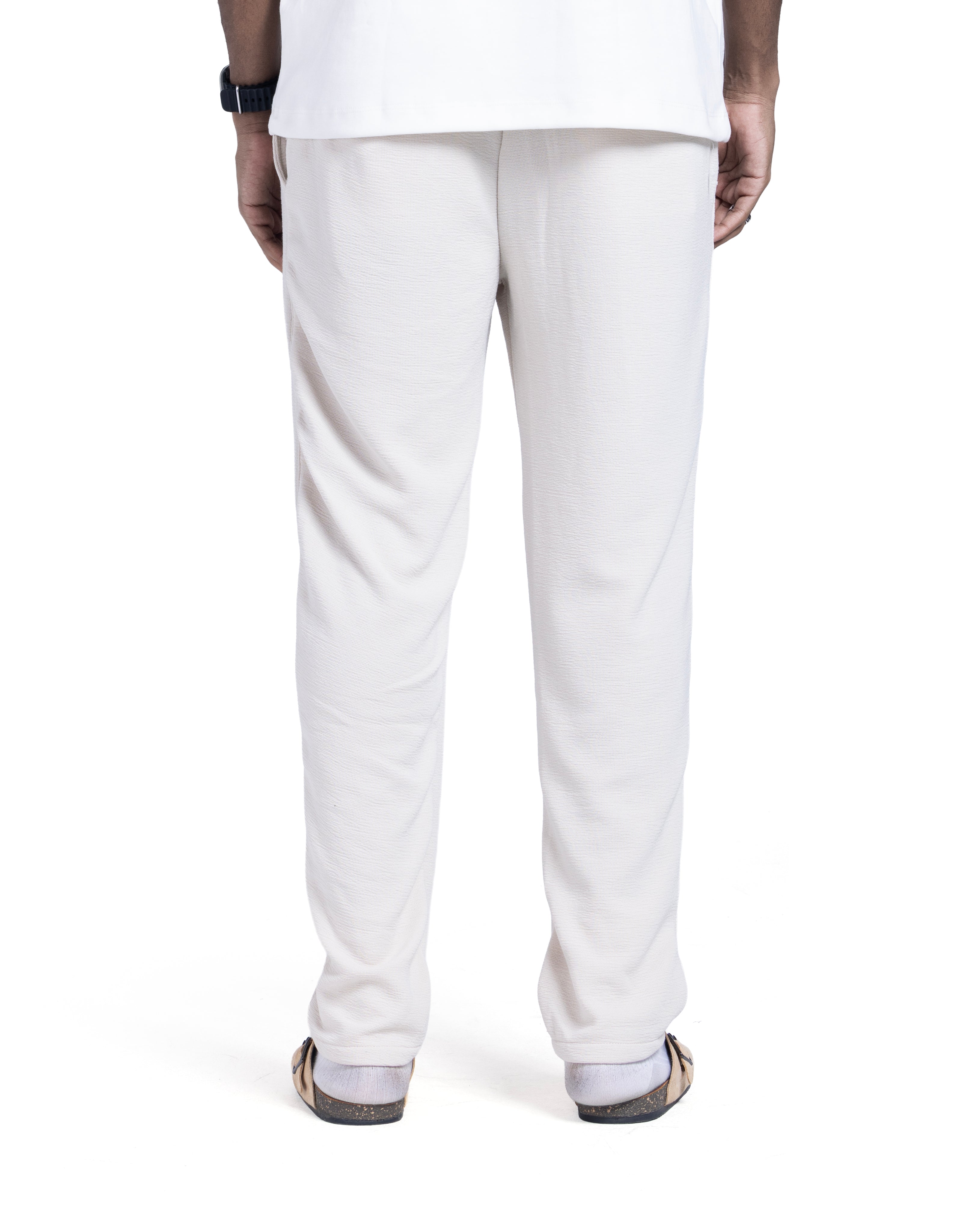 Standard Fit White sweatpants