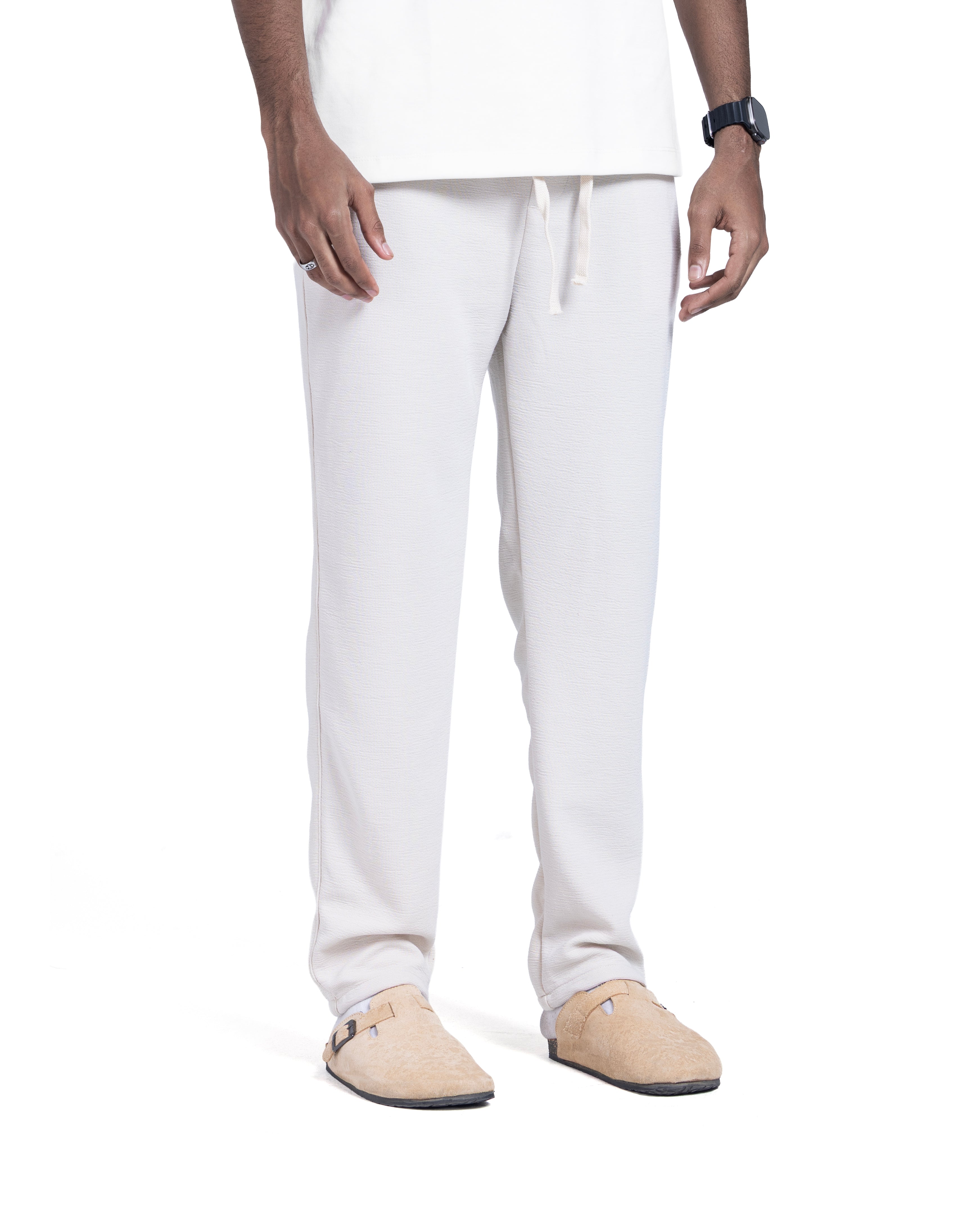 Standard Fit White sweatpants