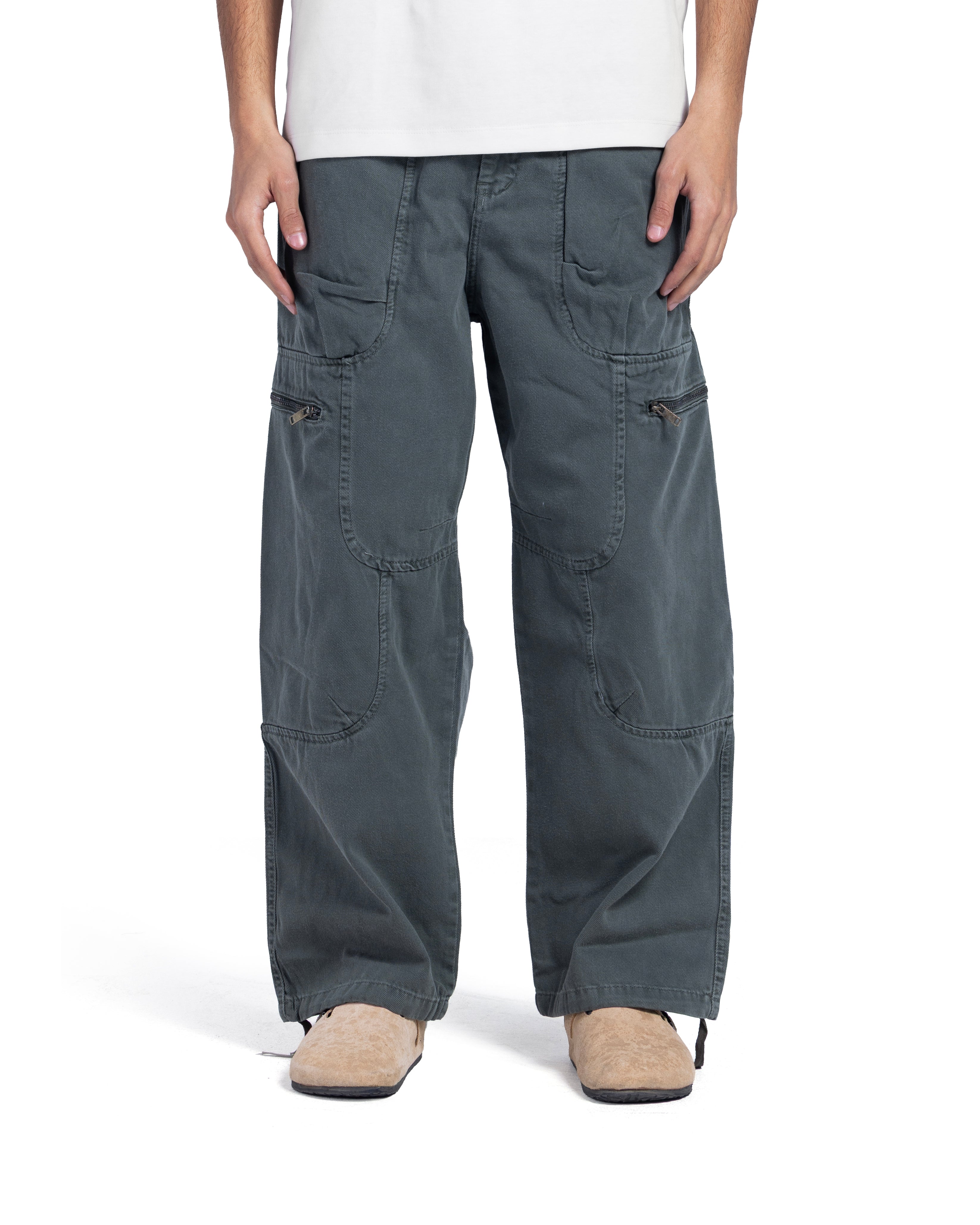 Dark Grey Utility Cargo Pants