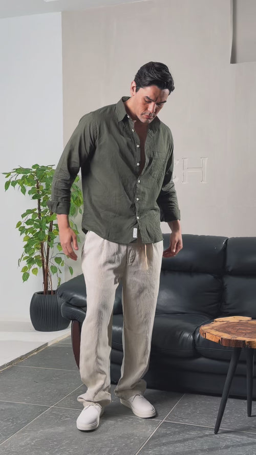 Premium Linen Long Sleeve Shirt
